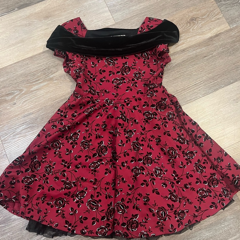 Knitworks Black Velvet Collar Dress
